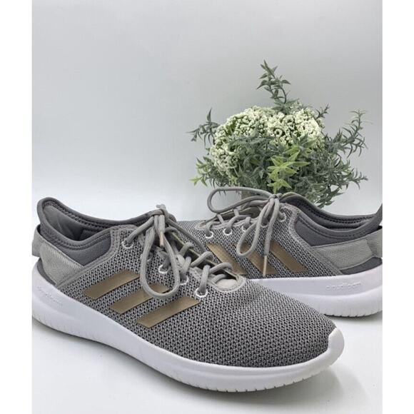 Adidas Cloudfoam QT FLEX Running Shoes Gray White Women's size 8.5 DA9835 - Picture 2 of 11